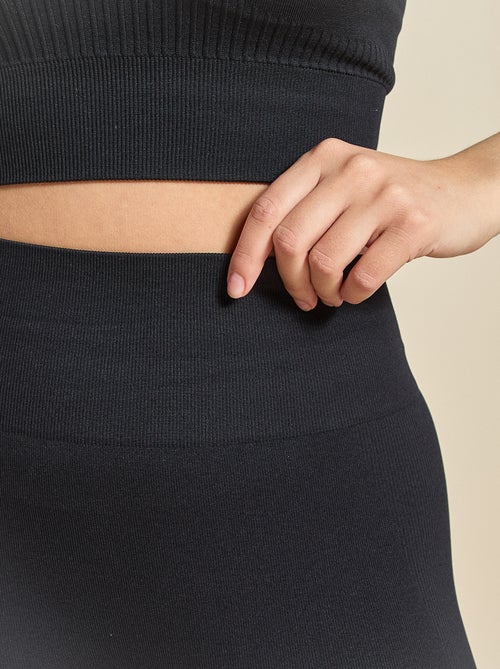 Sportlegging van ribstof zonder naden - (ekstract) - Kiabi