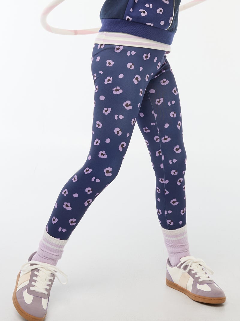 Sportlegging van stretchstof Blauw - Kiabi
