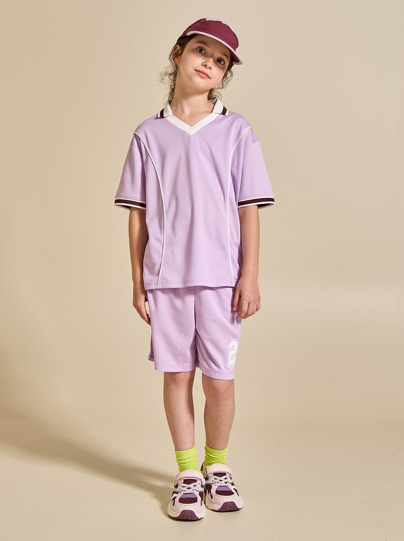 Sportset T-shirt + short - (ekstract) Paars - Kiabi