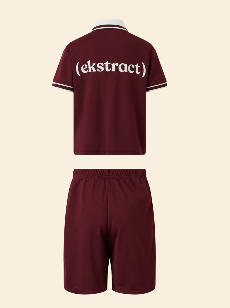 Sportset T-shirt + short - (ekstract) Rood - Kiabi