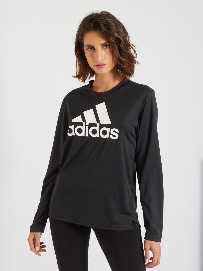Sportshirt met lange mouwen 'adidas' Zwart - Kiabi