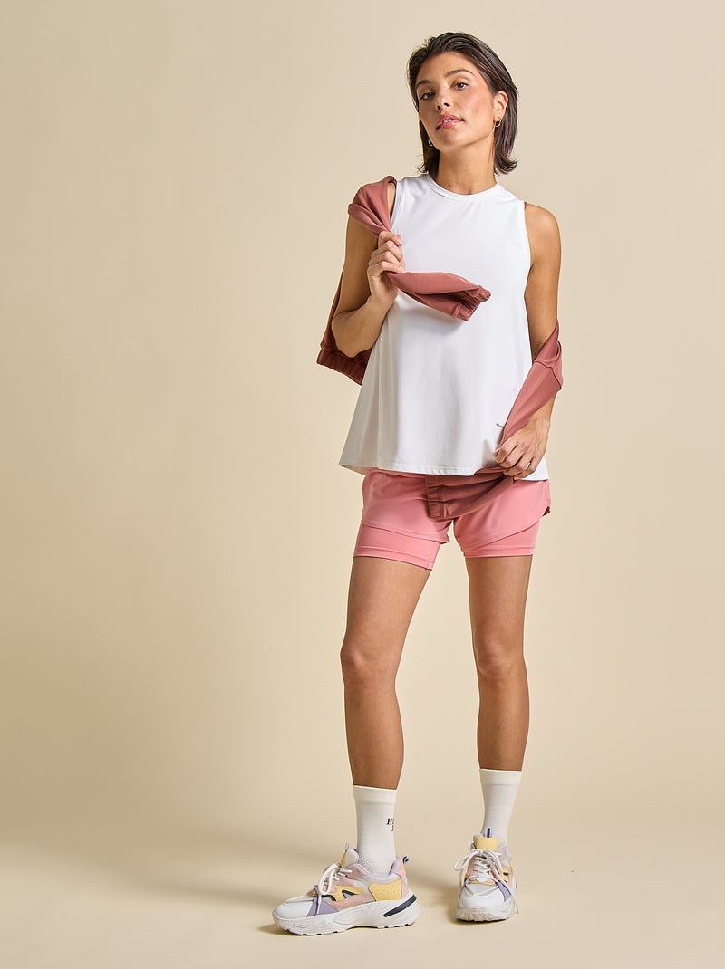 Sportshort 2-in-1 model - (ekstract) Rose - Kiabi