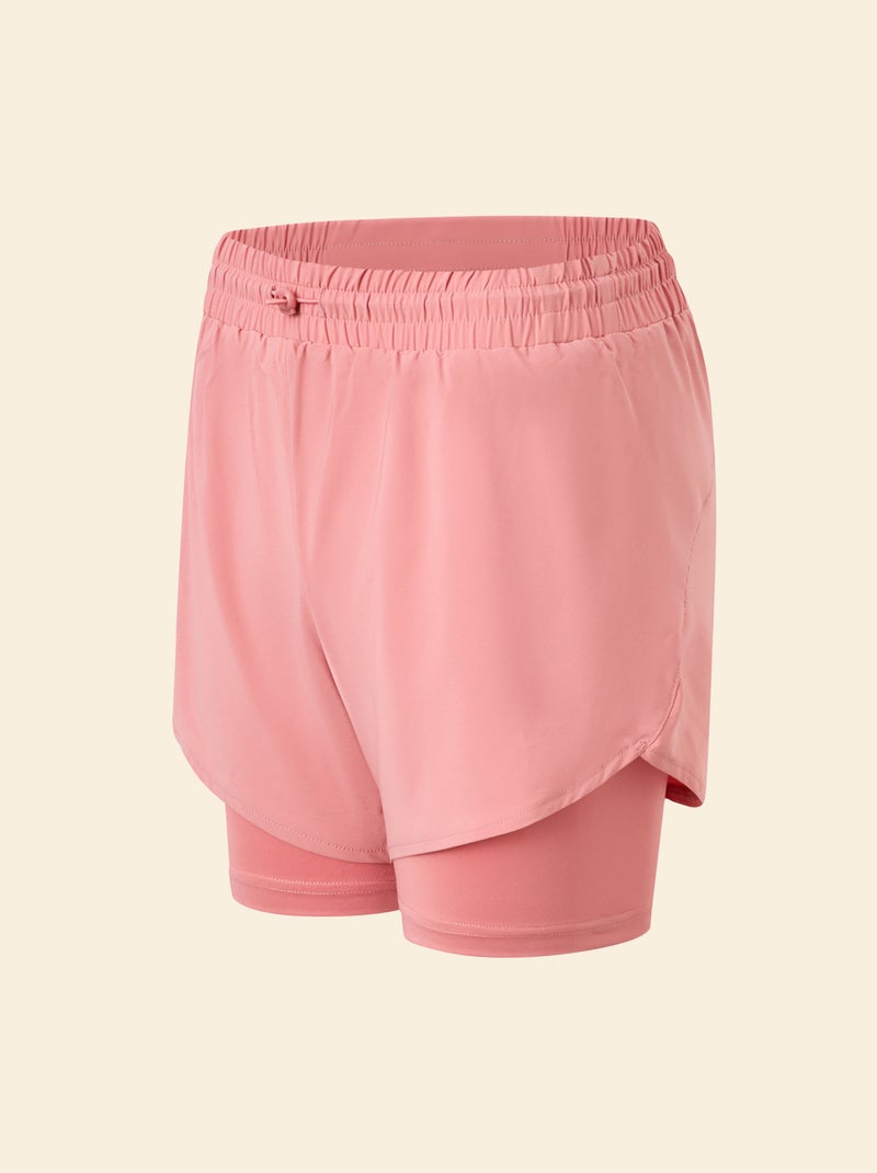 Sportshort 2-in-1 model - (ekstract) Rose - Kiabi