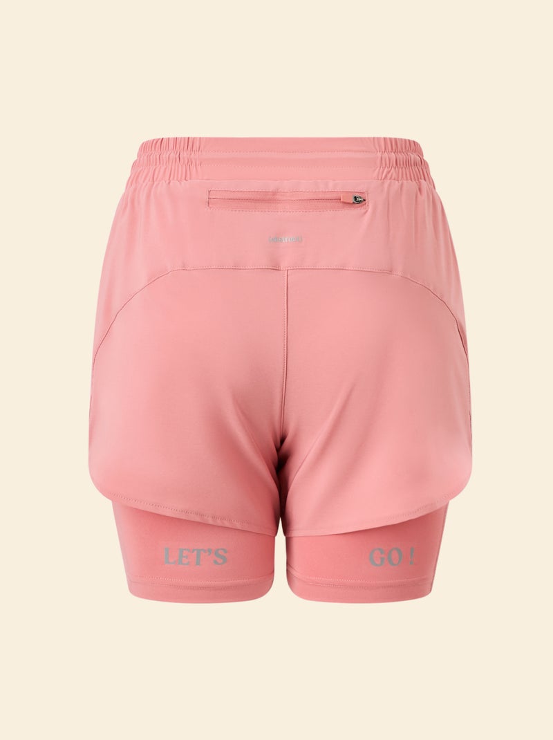 Sportshort 2-in-1 model - (ekstract) Rose - Kiabi