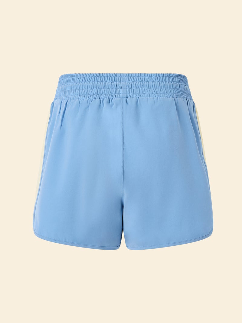 Sportshort met colourblock - (ekstract) Blauw - Kiabi