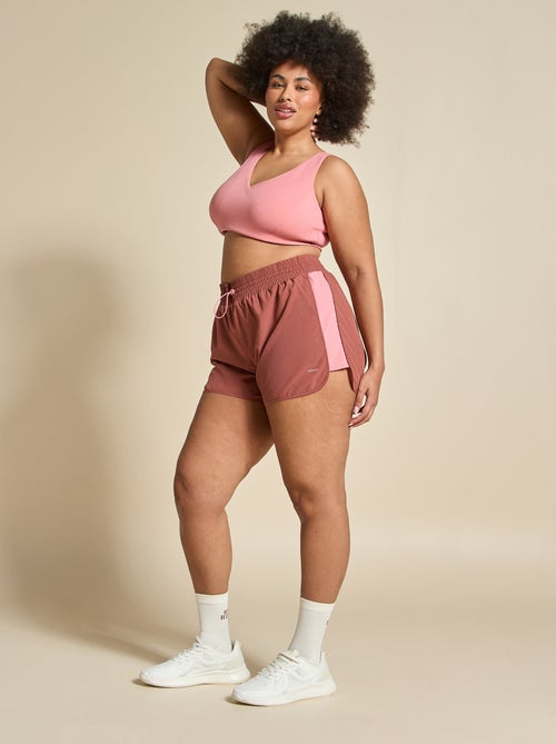 Sportshort met colourblock - (ekstract) - Kiabi