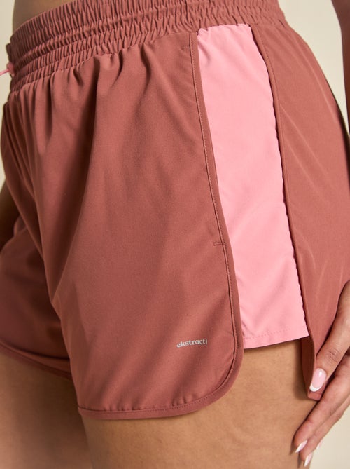 Sportshort met colourblock - (ekstract) - Kiabi