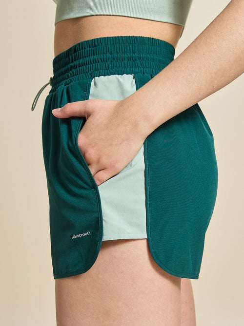 Sportshort met colourblock - (ekstract) - Kiabi