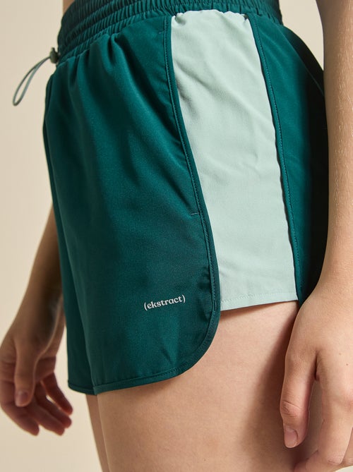 Sportshort met colourblock - (ekstract) - Kiabi