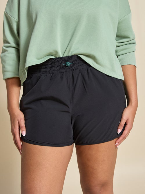 Sportshort met colourblock - (ekstract) - Kiabi