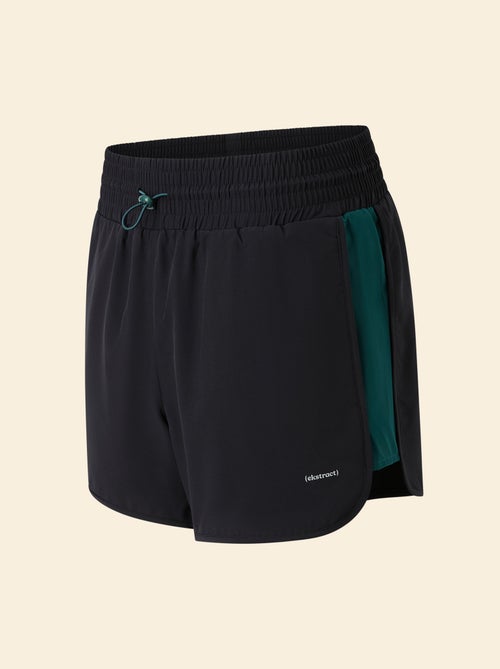 Sportshort met colourblock - (ekstract) - Kiabi