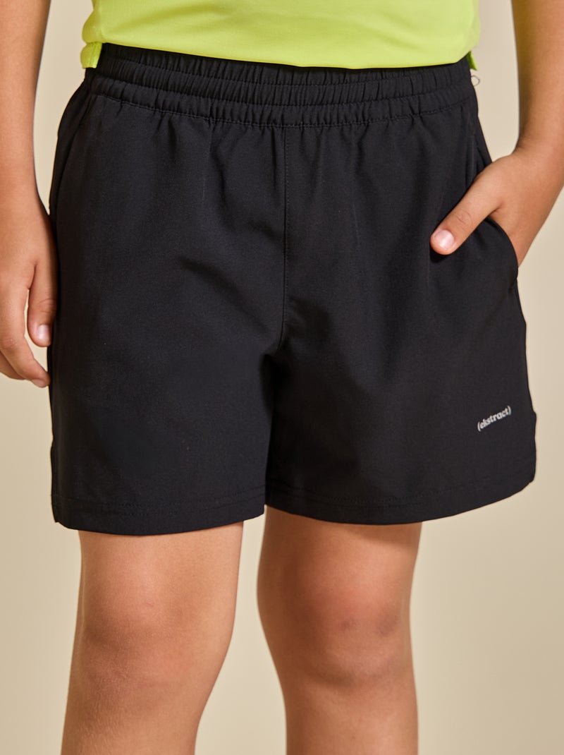 Sportshort met ritszak achteraan - (ekstract) Zwart - Kiabi