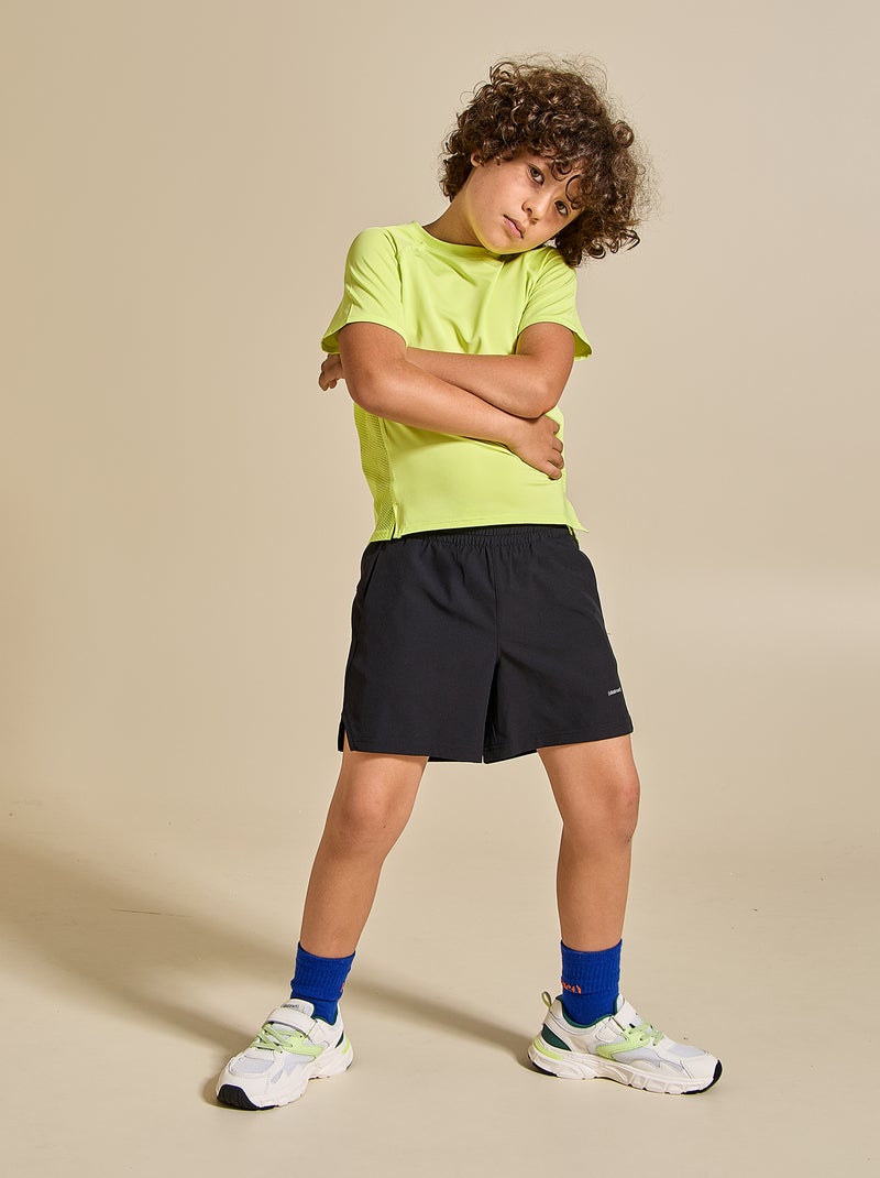 Sportshort met ritszak achterop - (ekstract) Zwart - Kiabi
