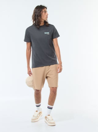 Sportshort met zakken en fantasiepatroontje