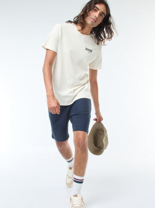 Sportshort met zakken en fantasiepatroontje
