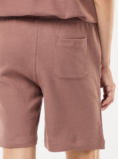 Sportshort met zakken en fantasiepatroontje - Kiabi