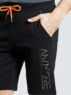 Sportshort van molton - Kiabi