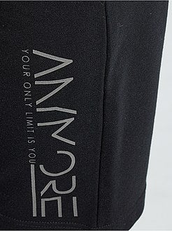 Sportshort van molton - Kiabi