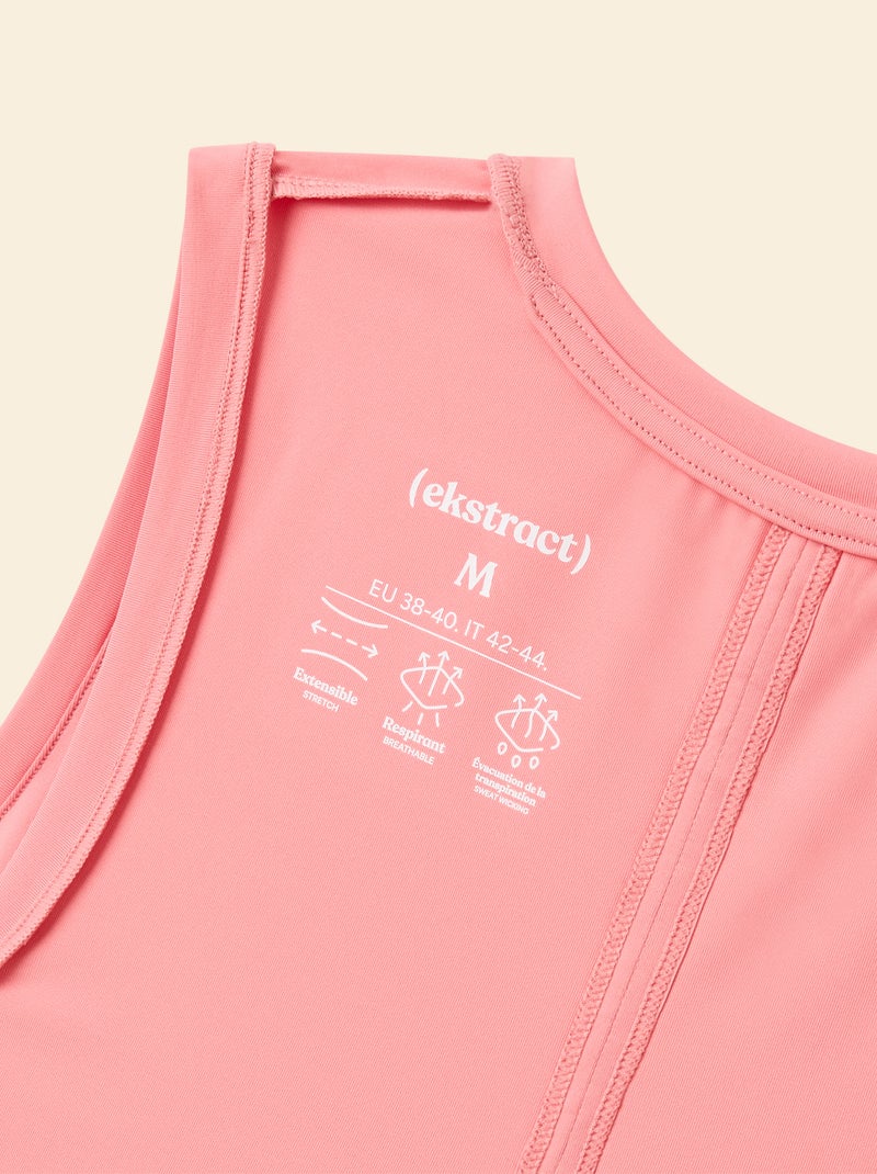 Sporttop met ingewerkte cups - (ekstract) Rose - Kiabi