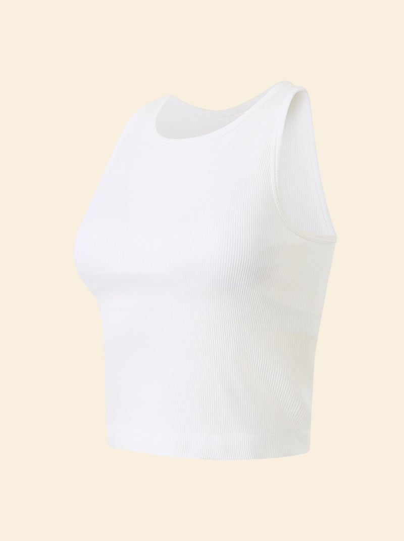 Sporttop met ingewerkte cups - (ekstract) Wit - Kiabi
