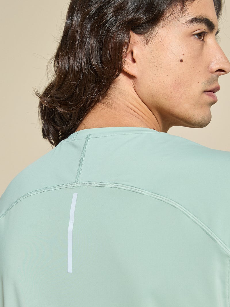 Sporttop met mesh aan de zijkanten - (ekstract) Groen - Kiabi