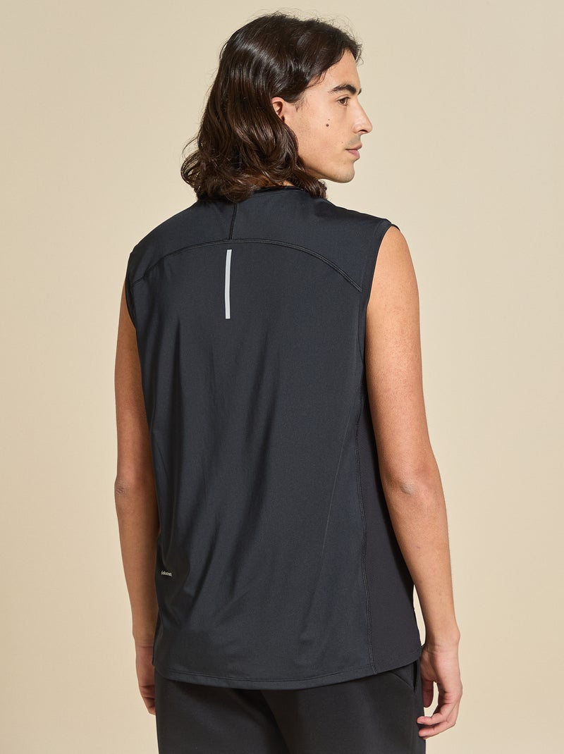 Sporttop met mesh aan de zijkanten - (ekstract) Zwart - Kiabi