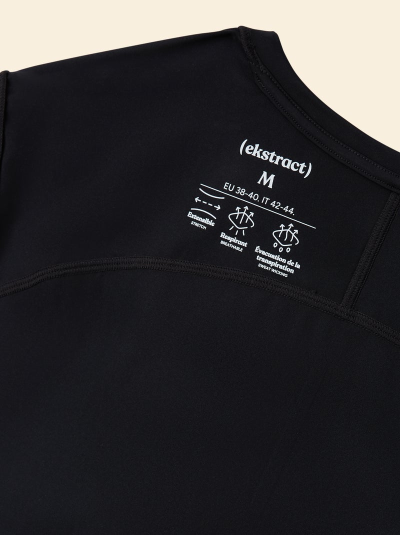 Sporttop met mesh aan de zijkanten - (ekstract) Zwart - Kiabi