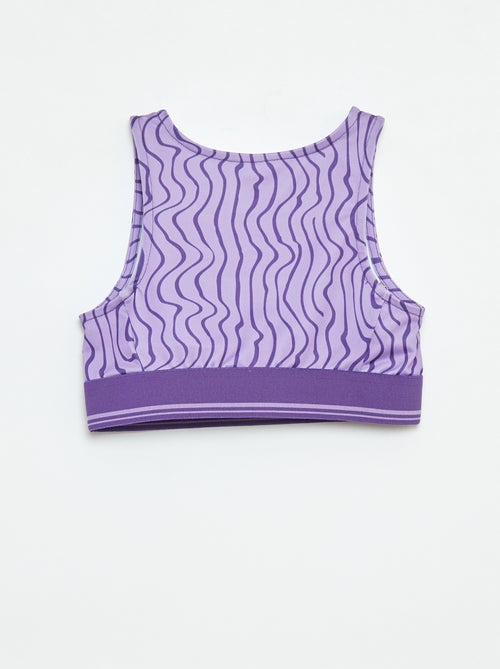 Sporttop van stretchstof - Kiabi