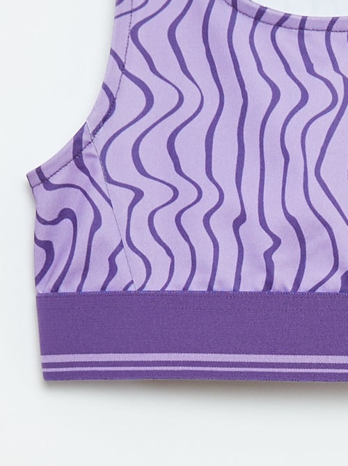 Sporttop van stretchstof - Kiabi