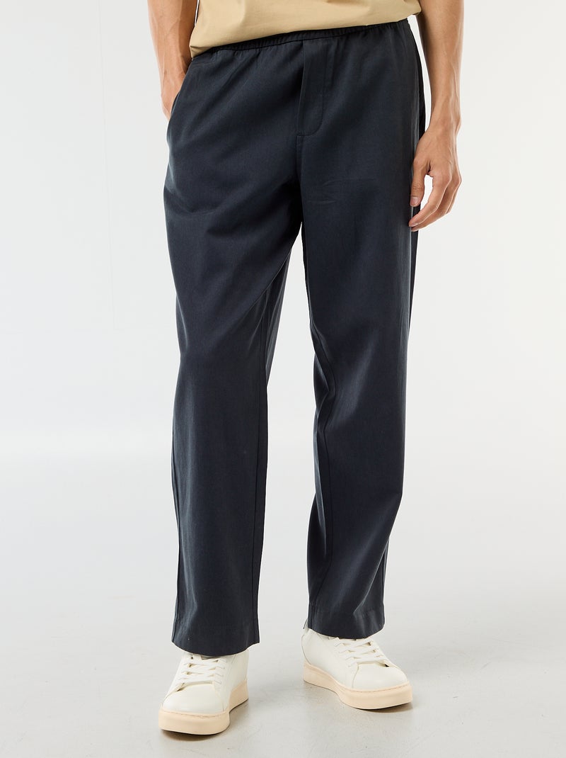 Sporttraining met elastische tailleband Blauw - Kiabi