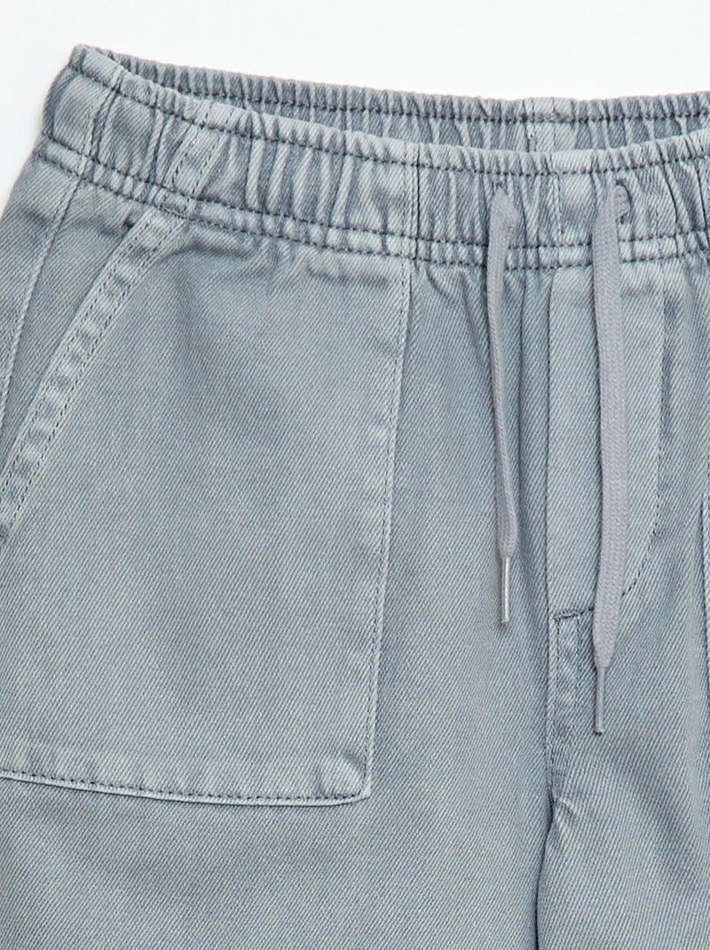 Sporttraining met elastische tailleband en trekkoordjes Blauw - Kiabi