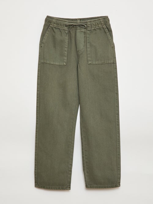 Sporttraining met elastische tailleband en trekkoordjes - Kiabi