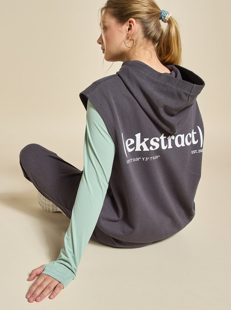 Sporttraining zonder mouwen - (ekstract) Zwart - Kiabi