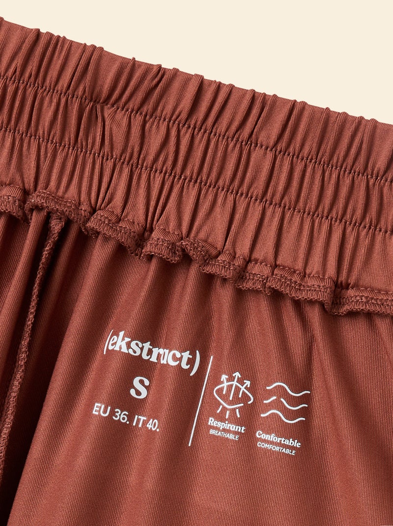 Sporttrainingbroek met wijde pasvorm - (ekstract) Bruin - Kiabi