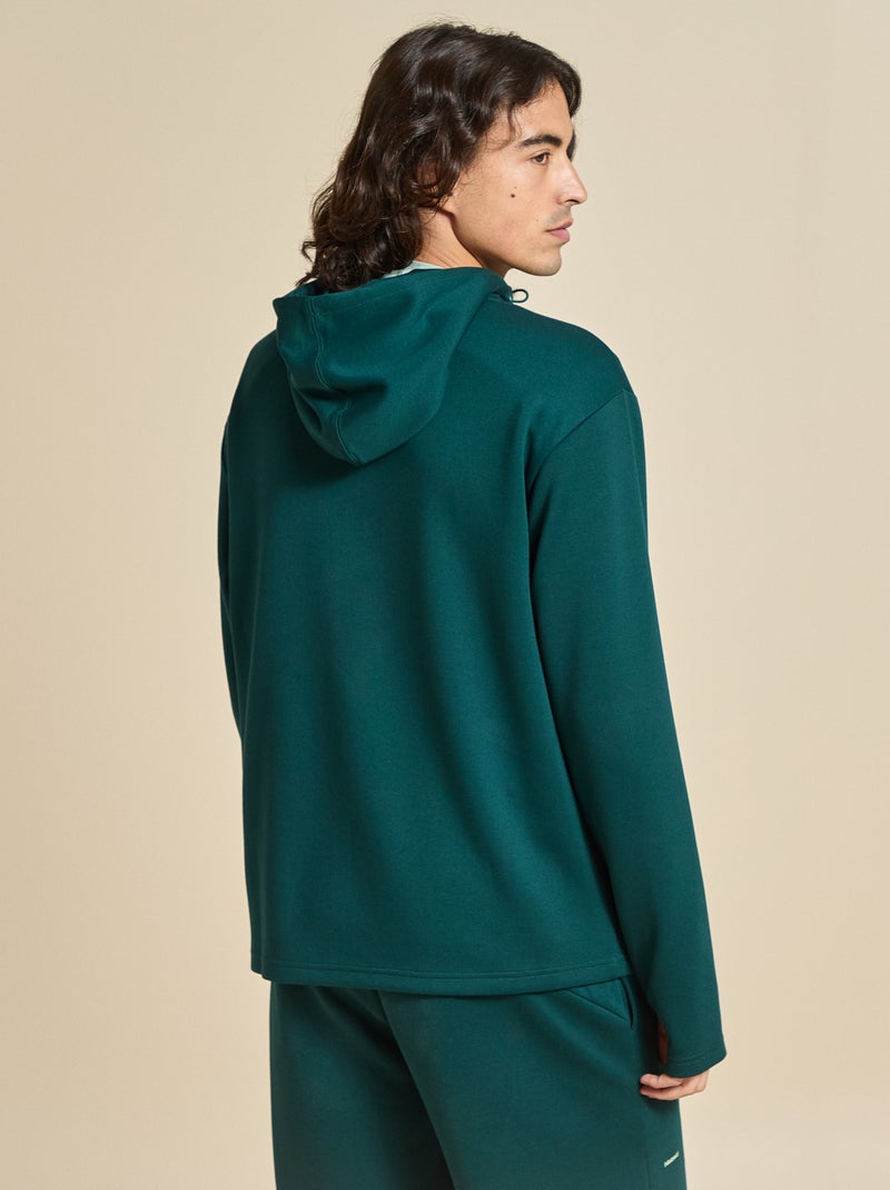 Sportvest met capuchon - (ekstract) Groen - Kiabi
