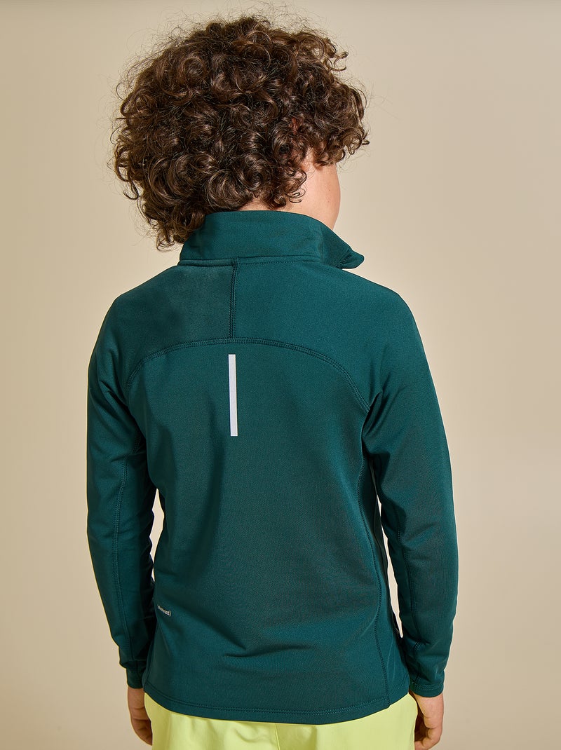 Sportvest met opstaande kraag en rits - (ekstract) Groen - Kiabi