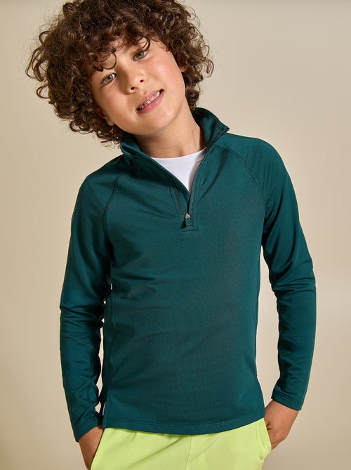 Sportvest met opstaande kraag en rits - (ekstract) - Kiabi Sportvest met opstaande kraag en rits - (ekstract) - Kiabi
