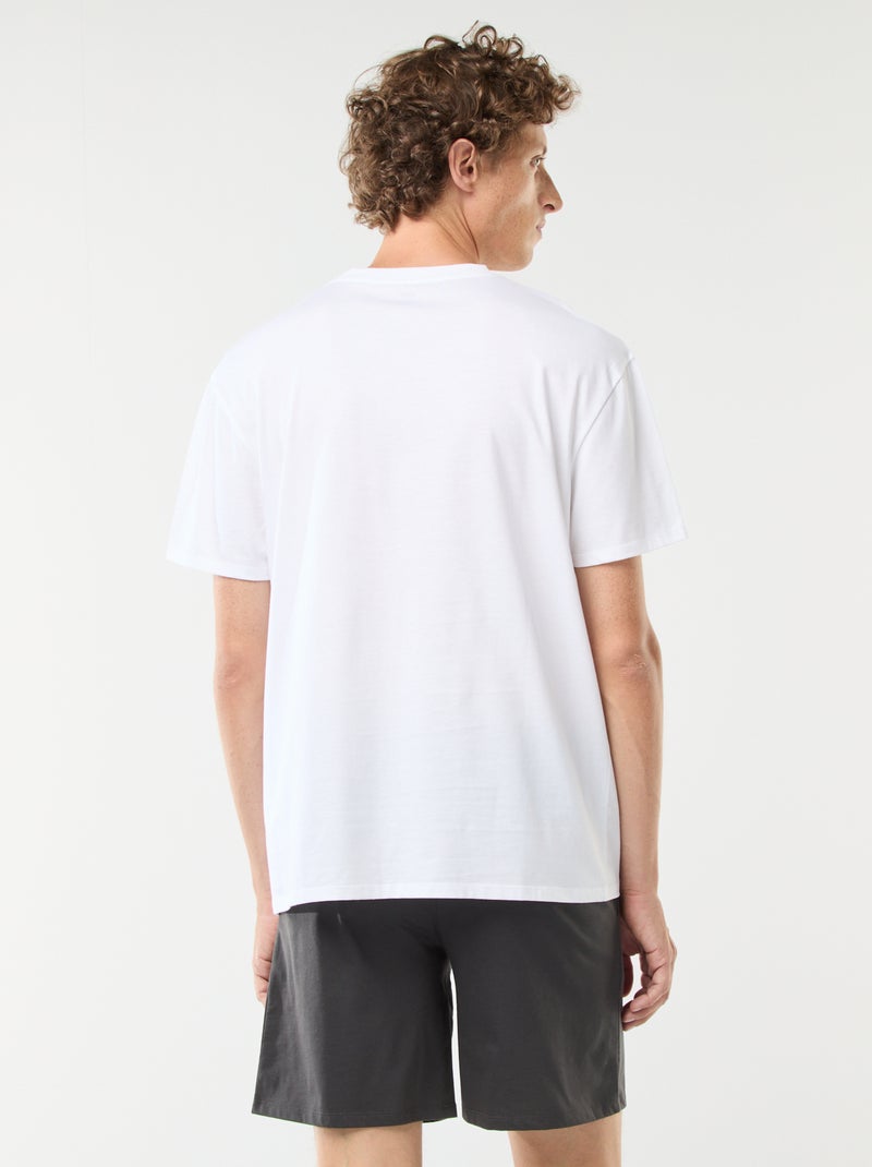 'Star Wars'-pyjama - T-shirt + short - 2-delig Wit - Kiabi