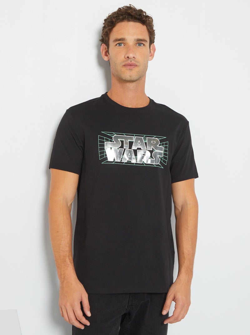 Star Wars-T-shirt van jersey ZWART - Kiabi