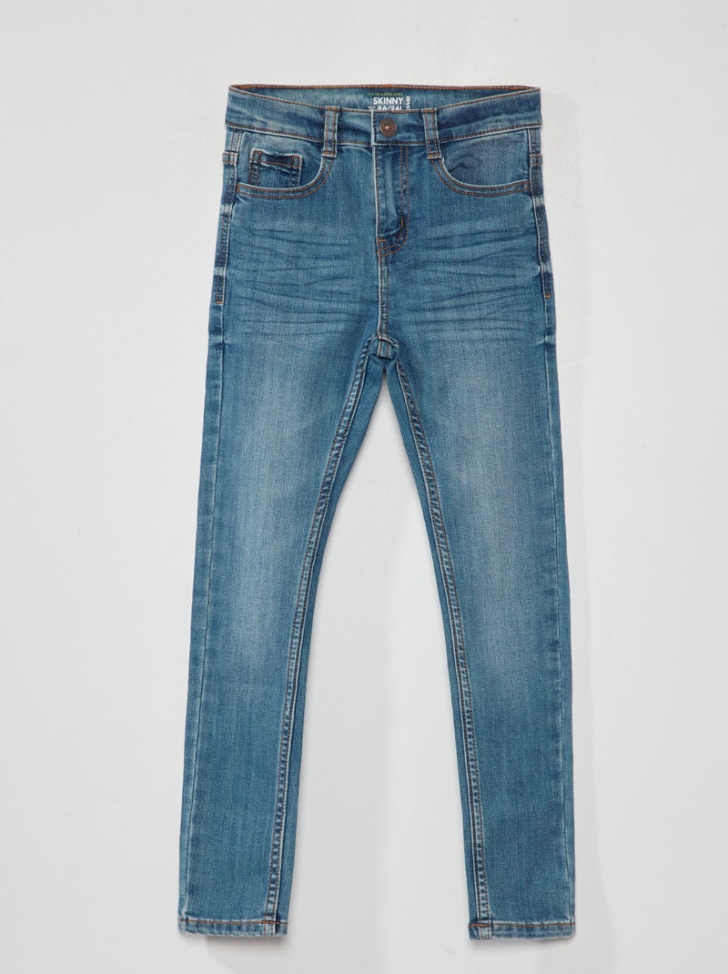 Stevige skinny stretchjeans BLAUW - Kiabi
