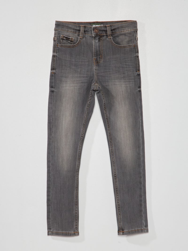Stevige skinny stretchjeans GRIJS - Kiabi