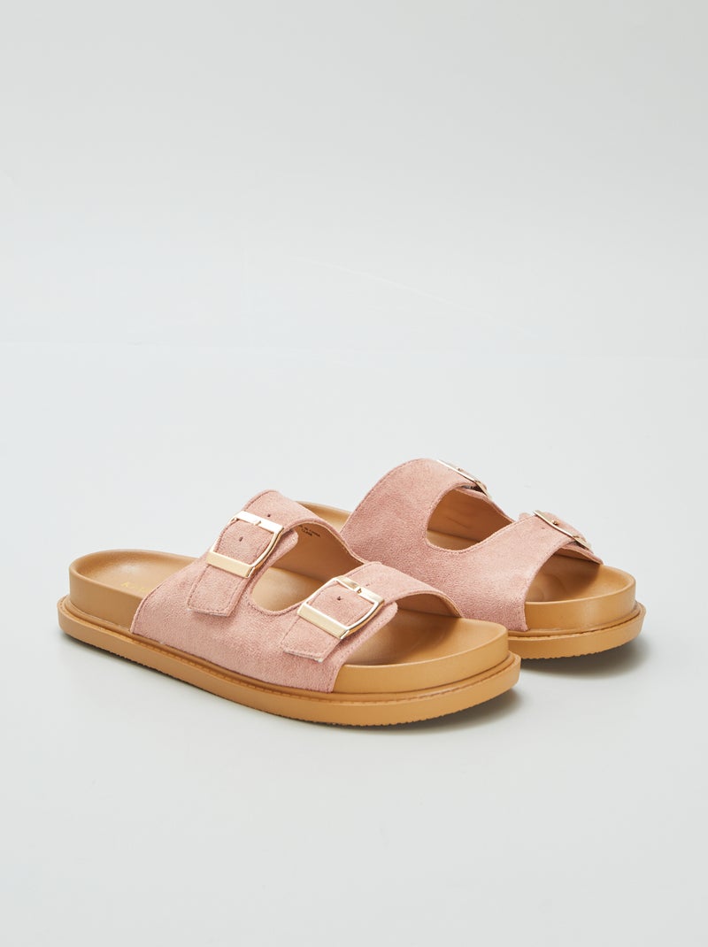 Stevige slippers met dubbel riempje ROSE - Kiabi