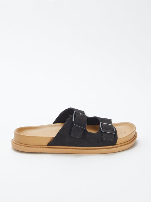 Stevige slippers met dubbel riempje - Kiabi