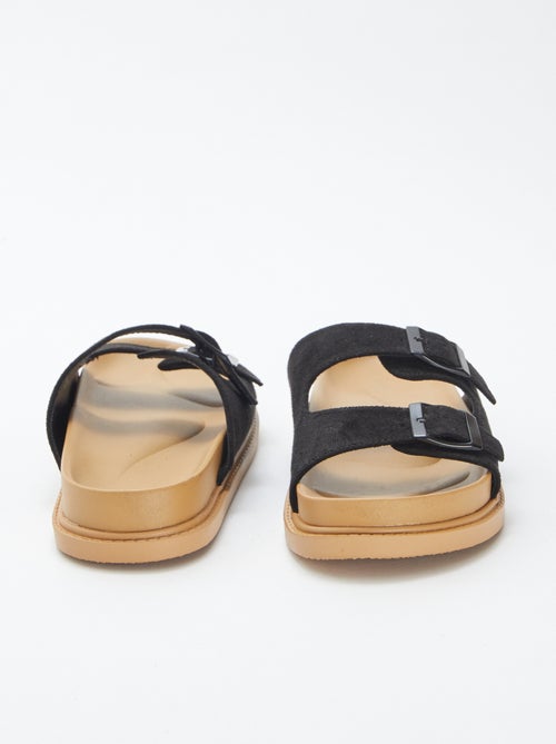 Stevige slippers met dubbel riempje - Kiabi