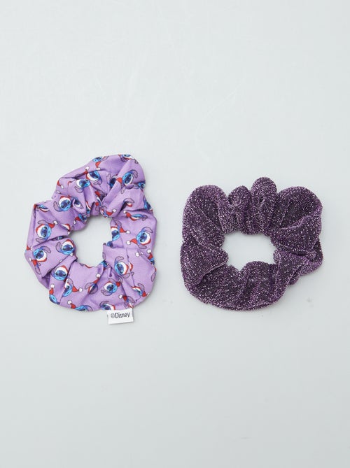 'Stitch'-scrunchies met 2 haarspeldjes in kerstthema - Kiabi