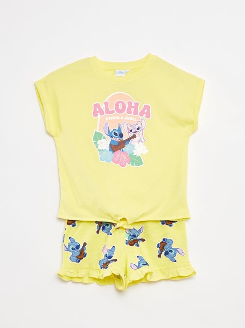 'Stitch'-setje: Lang T-shirt + short - Kiabi