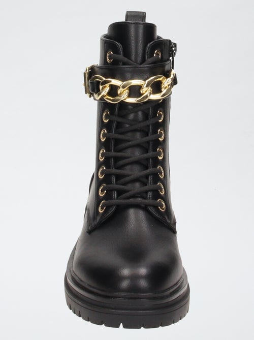 Stoere enkellaarzen - Kiabi