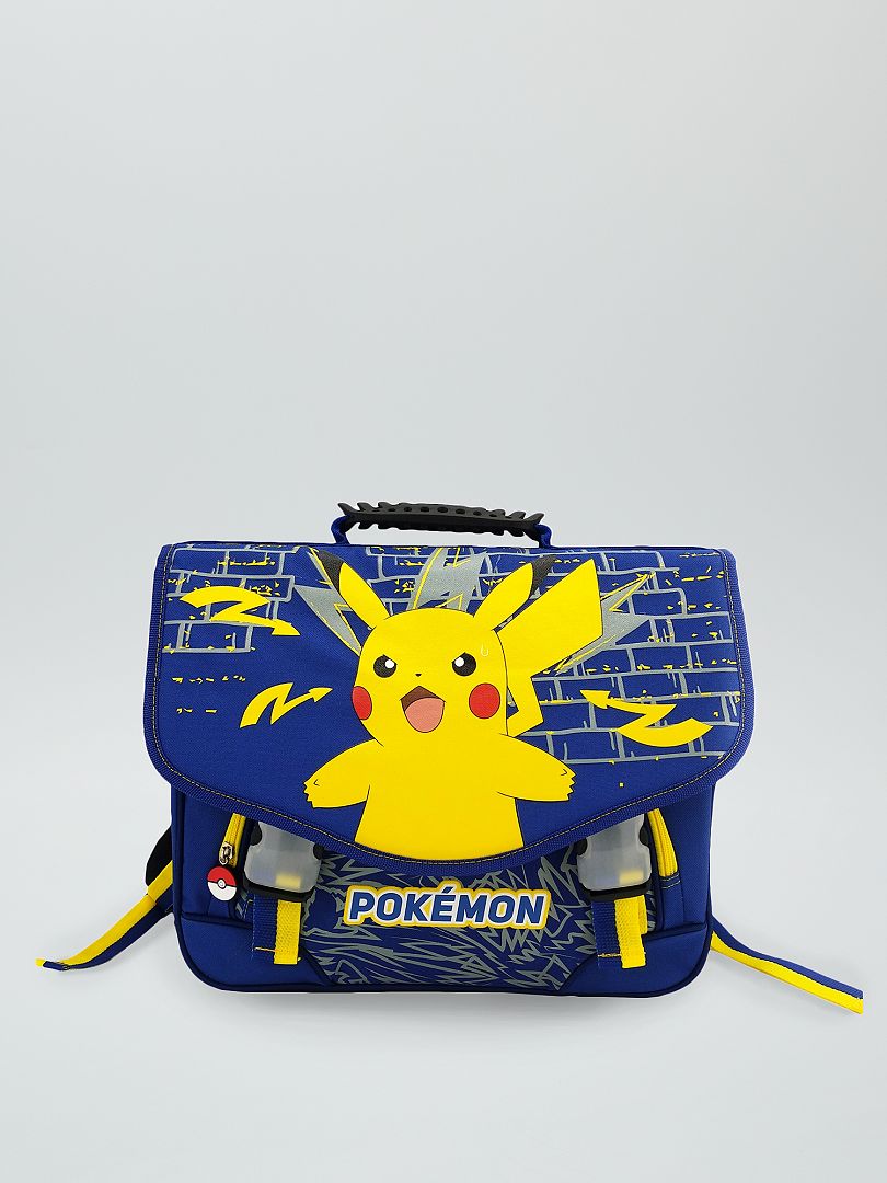 Stoffen boekentas 'Pikachu' blauw - Kiabi