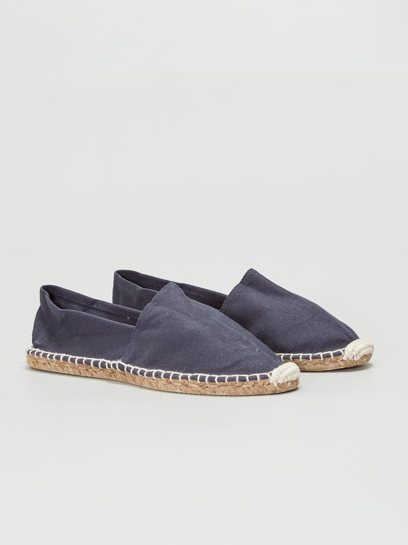 Stoffen espadrilles BLAUW - Kiabi