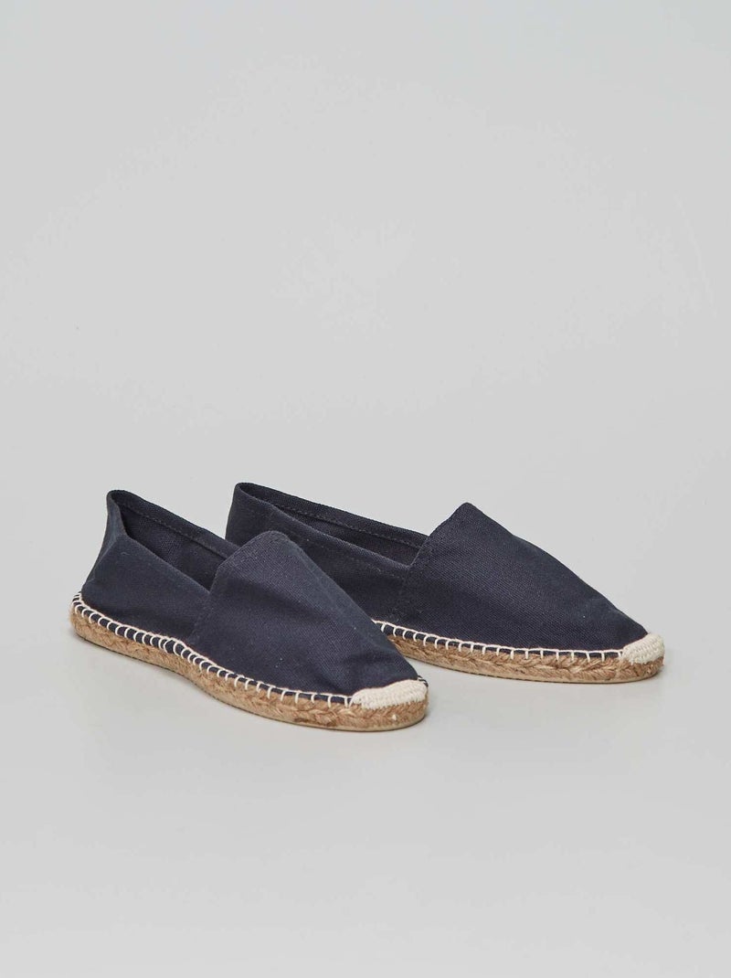 Stoffen espadrilles BLAUW - Kiabi